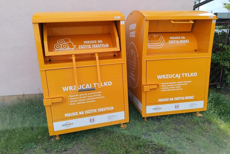 pojemniki na odpady - odzież i tekstylia